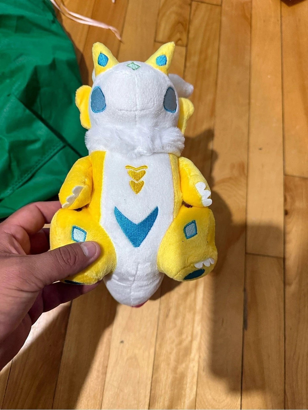 BossMonsta Protogen Protobean V3 Weighted Plushie Yellow & White Plush Toy